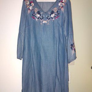 Denim Flower dress